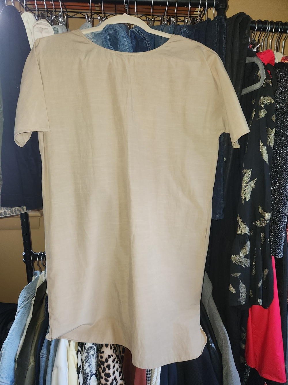 COS Beige Lyocell-Cotton Top